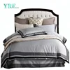 4Pcs bedding sets luxury custom embroidery cotton Queen King Size hotel Bed Quilt Duvet Cover