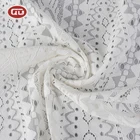 New sale white mesh dress wedding customized nylon cotton cord lace fabric