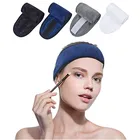 Custom Washing Make Up White With Embroidery Logo Women Headband