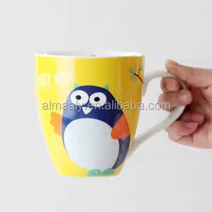 fummy owl ceramic coffee mug cup