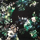 2018 Designer printing organic Cotton Spandex Sateen Fabric
