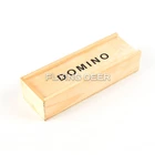 Dominoes Wooden Dominoes High Quality OEM Wood Dominoes Game With Wooden Box
