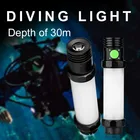 Multi-function rechargeable magnet power bank lights cordless camping light flashlights 30M led diving torch
