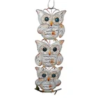 Wholesale Custom Handmade Home & Garden Decoration Metal Craft Hanging Animal Owl Wall Art