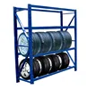 wall mount metal Tire Rack manufacturer car tire display stand