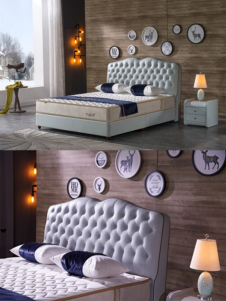classic white genuine leather full size bed frames bedroom sets