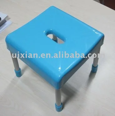 BSCI Convenient minimalism design BN7414 Plastic stool Chair stool Toilet footstool with Aluminium alloy leg