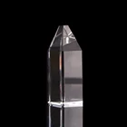Top sell Ice peak blank crystal cube glass block for engraving