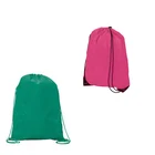 customized Material Cotton Jute Non Woven Burlap Silk Polyester nylon drawstring bag