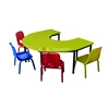 Kids table and plastic chair for play