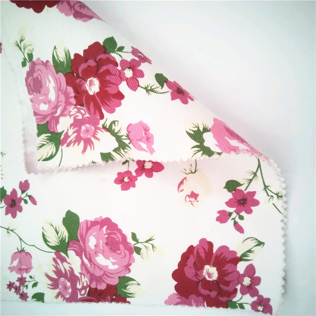 97% Cotton 3% Elastabce Floral Cotton Fabric Textile