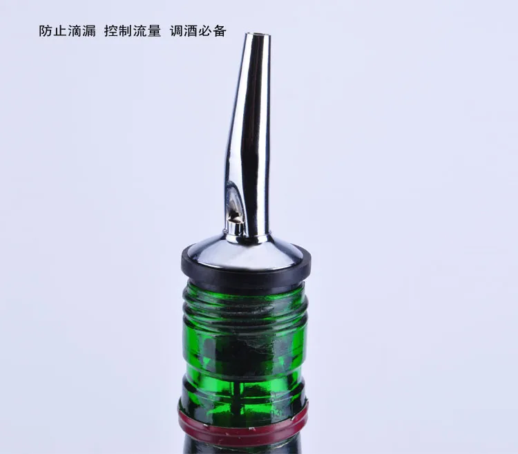 4pcs/lot Stainless Steel Bottle Pourers Liquor Pourer Bar Wine Spout Stopper Tool