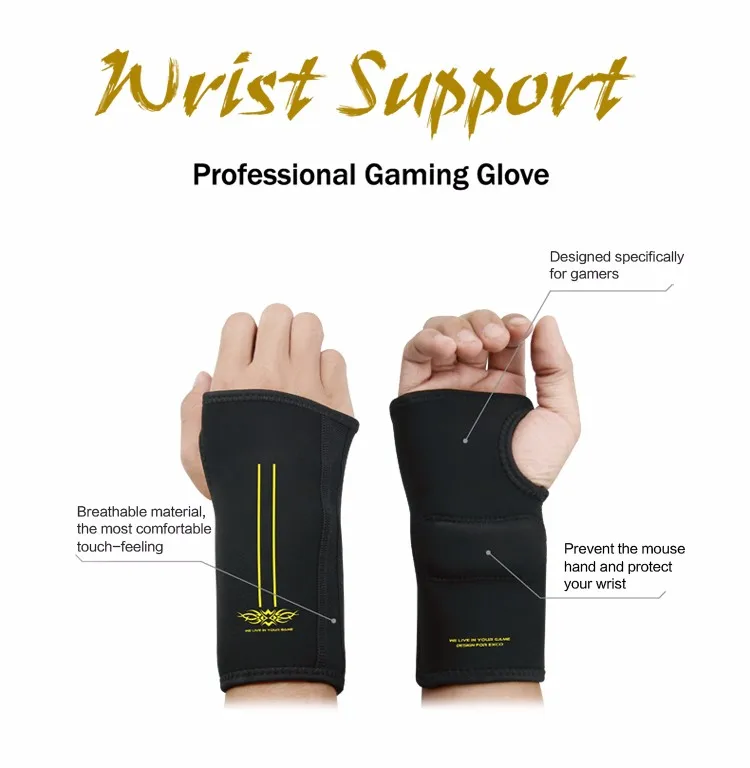 Gloves Exco Soft Wristrest Custom Professional Ergonomics Computer