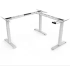 Seats Frame L Desk Frame ET033U L Shape 3 Seats Electric Height Adjustable Electric Standing Metal Frame Office Desk Frame