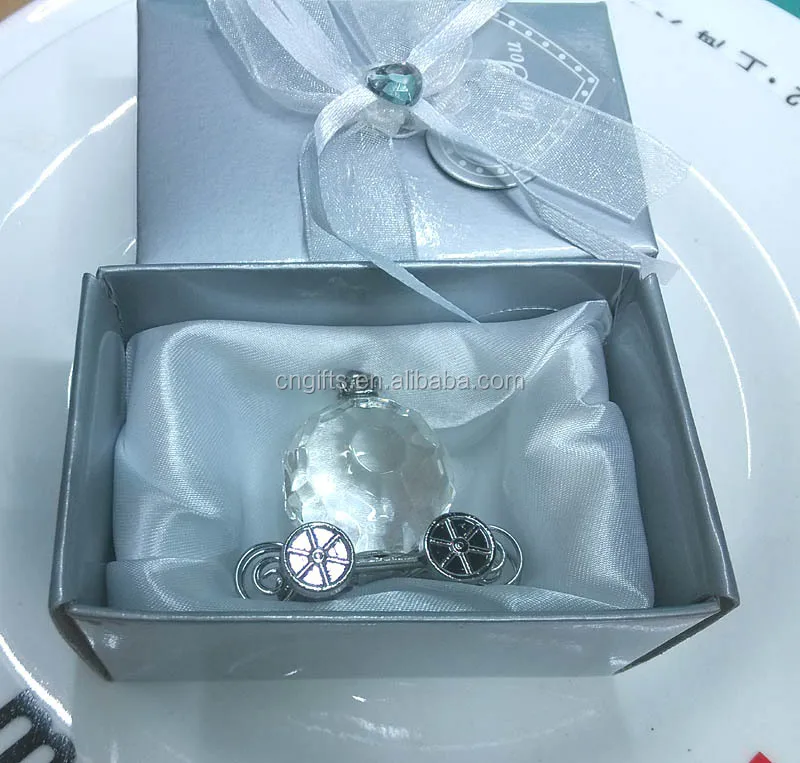 carriage baptism indian wedding gifts crystal baby shower favors