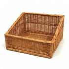 High quality wicker sloped bread basket, wicker display basket