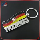 New design mini custom printing germany flag giveaway printable keychain