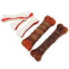 Pet Food Bone Dog Puppy Delights Chicken Duck Beef Rawhide Dental Chew Bone Treat Snack