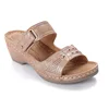 casual sandals rose gold color slippers sandals for women and ladies designs