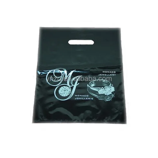 beautiful ldpe plastic die cut bags with printing for shopping