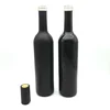 New products hot sale 750ml black frost liquor glass bottle red wine bottles