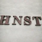 YIYAO cheap custom decorative word built up cast brushed metal aluminum signage house number sign