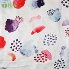 B5-P Recycled Natural Eco-friendly Pure Hemp Silk Organic Cotton custom fabric printing beautiful fabric for dresses