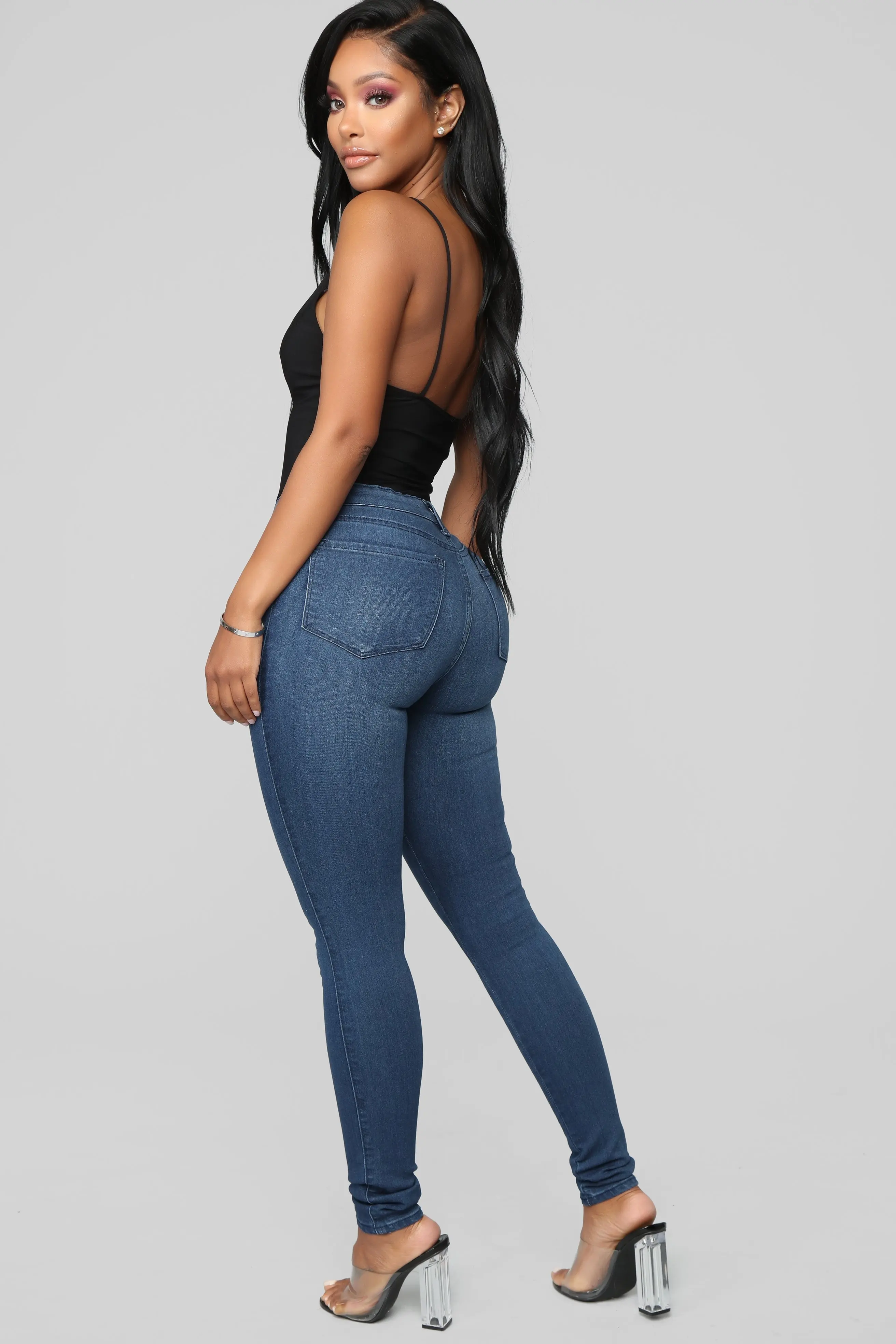 Expensive High Waist Skinny Fancy Blue Sex Women Jeans