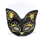 かわいい猫の顔パーティーマスクカーニバルハロウィンボールウェディングテーマパーティーアクセサリーギフト