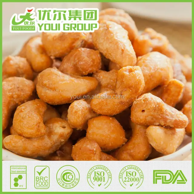 wholesale roasted coated charcoal flavor cashews supplier, nuts