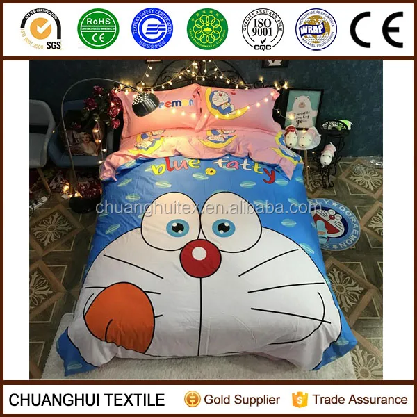 doraemon 3d printed pattern sheets bed bedding sets