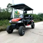 4 seater electric golf cart with MP3,big off- tire golf cart