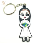China Wholesale new products cheap keychains novelty rubber keyring