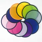 T shape Cheap customized foldable nylon round folding hand fan