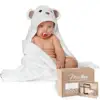 Super soft water absorption Organic Bamboo Baby Hooded Towel