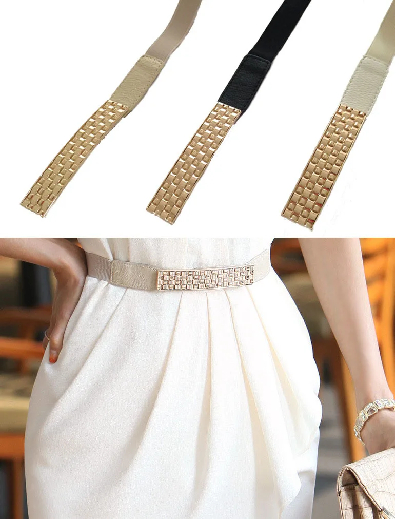 black and gold dress belt