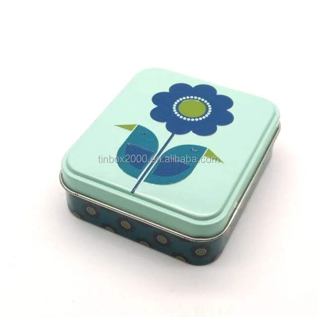 small rectangular gift metal tin canister box for chocolate toys