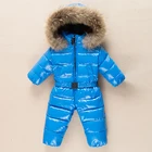 Winter Baby Jumpsuit Thick Cotton Boys Snowsuit Warm Hooded Winter Overalls For Girls Baby Romper Newborn Clothes Baby Outerwear