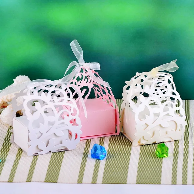 cut girl wedding favor baby shower candy box favors gift bag w