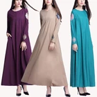 long 2018 maxi top fashion islamic clothing muslim women dress