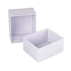 Custom Logo luxury preserved roses rigid small cardboard white gift box with lid