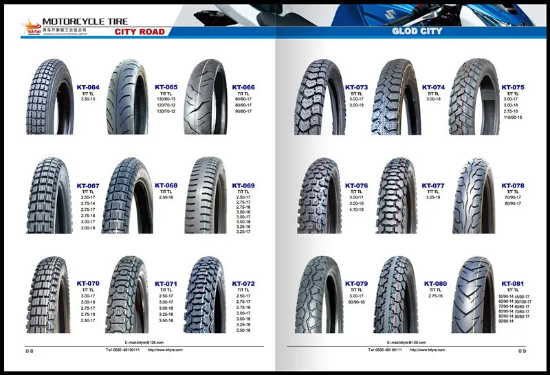 Dunlop Motorcycle Tire Size Chart