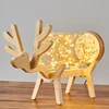 battery powered 20 bulbs led string lights acrylic deer decoration make christmas light balls