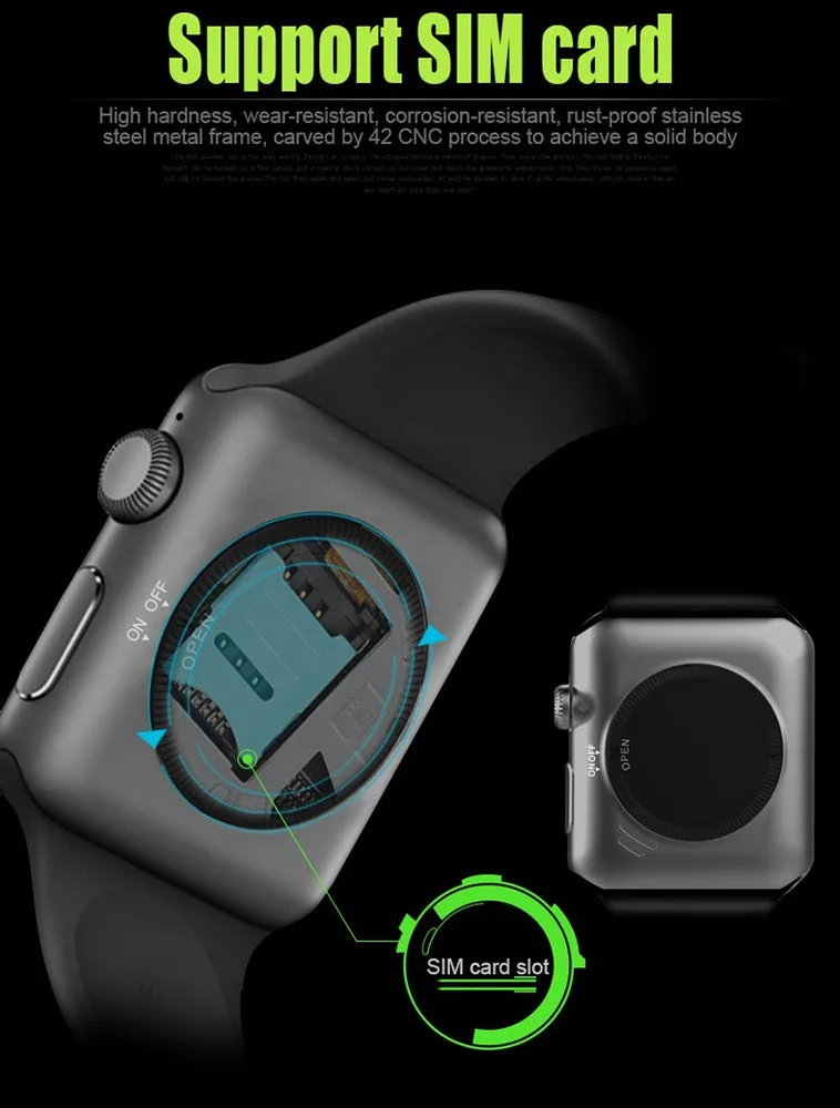 2016 DM09 Bluetooth Smart Watch 2.5D ARC HD Screen Support SIM Card SmartWatch Magic Knob For IOS Android System