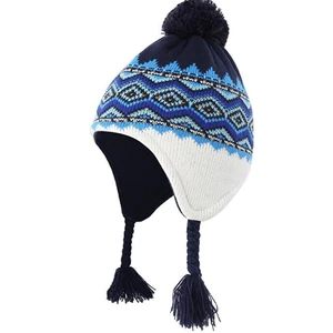 knitted hat with earflaps