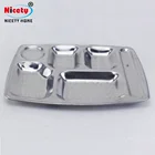 hotel serving square stainless steel dish plate dinner set dishes and plate