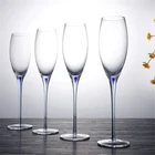 Cheap tall vintage unique wedding 250ml wine crystal champagne glass
