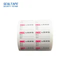 Security shipping packaging tape paper fragile roll ultra destructible vinyl stickers a4 eggshell labels