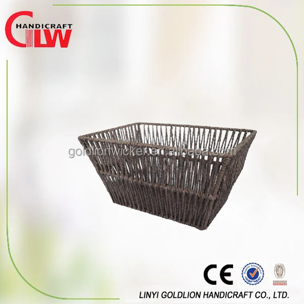 taper rectangle seagrass storage basket wholesale
