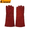 14 or 16 inch cowhide split leather welding glove with fully Lining